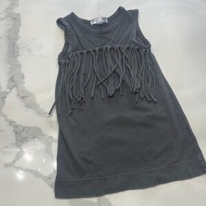 Josh Love Stylish Gray Fringe Dress - 2T